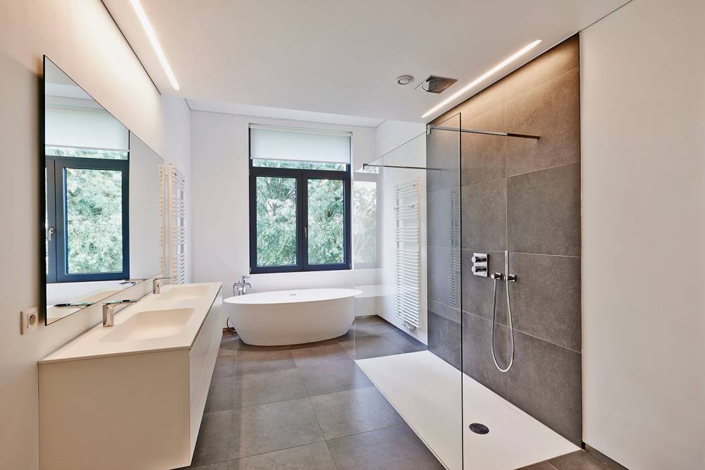 Pose de salle de bains